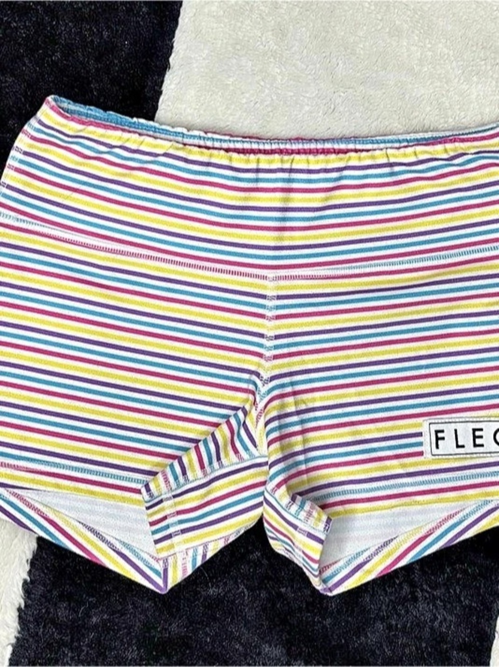 Fleo Striped Athletic Shorts like new size small